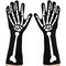 Bone Hand Skeleton Gloves - Skeleton Accessories Stretch Elbow Gloves for Adults and Kids Black